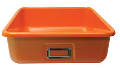 SHIRLEY KS T-183 STORAGE BIN - 14 L X 12 W X 4 H - ORANGE - EACH