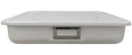 SHIRLEY KS T-142 STORAGE BIN - 19 L X 12.5 W X 4-3/8 H - WHITE - EACH