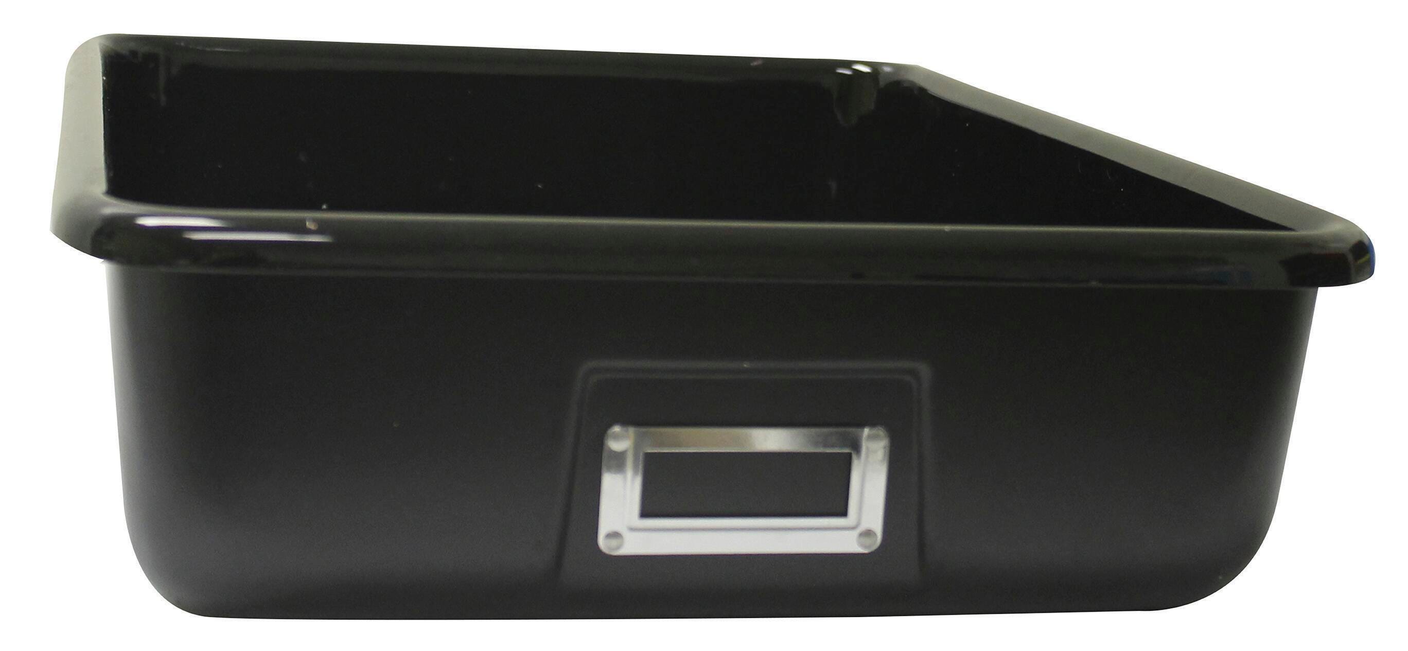 SHIRLEY KS T-181 STORAGE BIN - 16 L X 12 W X 4 H - BLACK - EACH