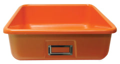 SHIRLEY KS T-181 STORAGE BIN - 16 L X 12 W X 4 H - ORANGE - EACH
