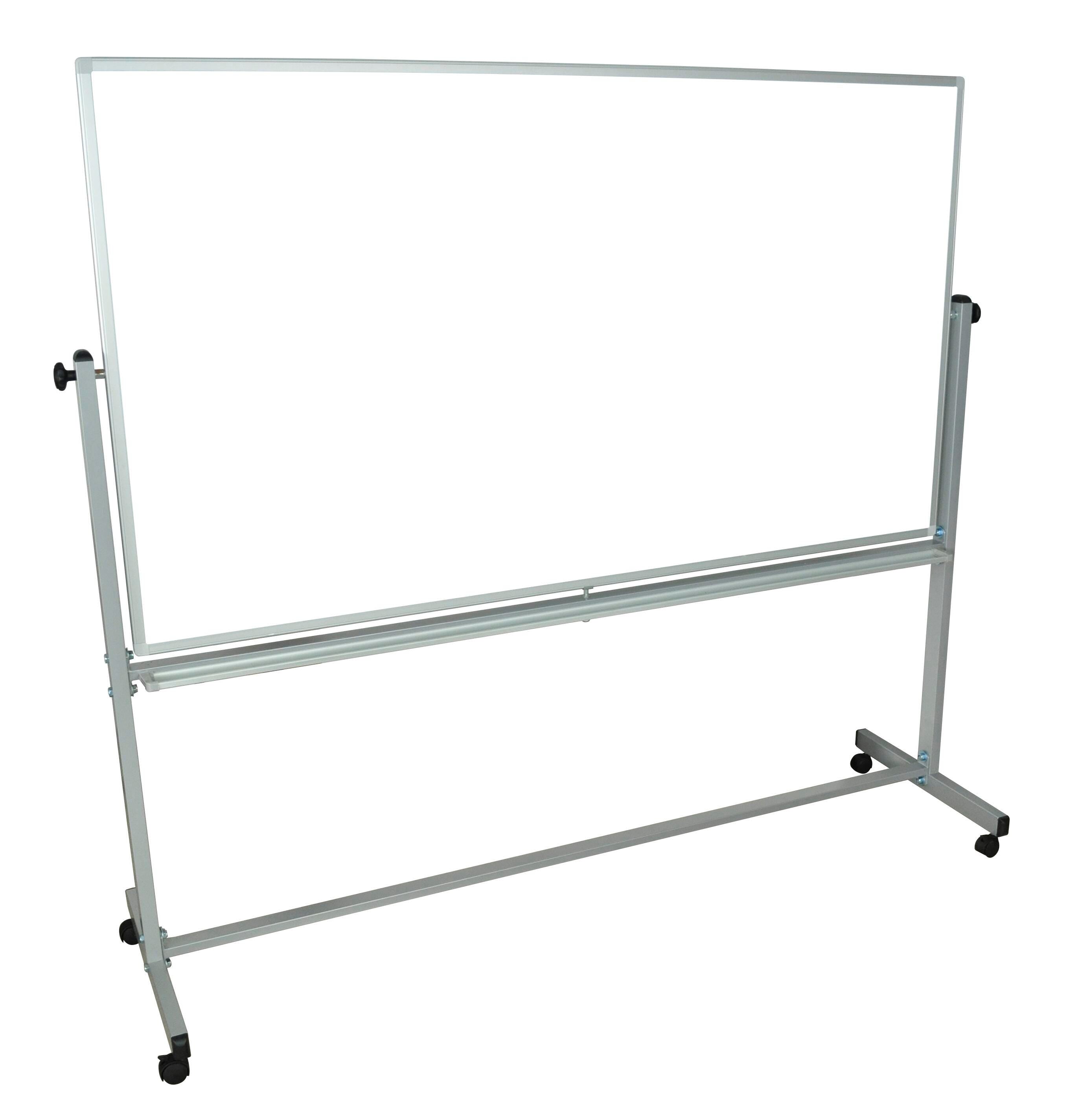 MARKERBOARD - LUXOR WORKSPACES - REVERSIBLE MAGNETIC WHITEBOARD - MOBILE - 72 W X 40 H IN