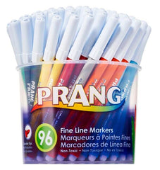 MARKERS ART PRANG FINE TIP 12-COLOR SET OF 96