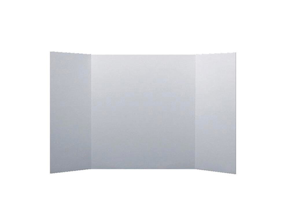 PRESENTATION BOARD TRI FOLD SCHOOL SMART 48X18 IN WHITE PK OF 10