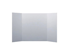 PRESENTATION BOARD TRI FOLD SCHOOL SMART 48X18 IN WHITE PK OF 10