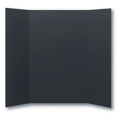PRESENTATION BOARD TRI FOLD SCHOOL SMART 48X36 IN BLACK PK OF 10