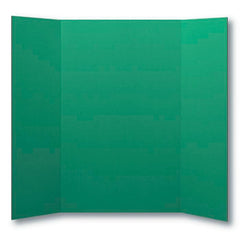 PRESENTATION BOARD TRI FOLD SCHOOL SMART 48X36 IN GREEN PK OF 10