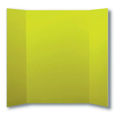 PRESENTATION BOARD TRI FOLD SCHOOL SMART 48X36 IN YELLOW PK OF 10