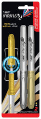 MARKER PERMANENT METALLIC FINE GOLD/SILVER PACK OF 2
