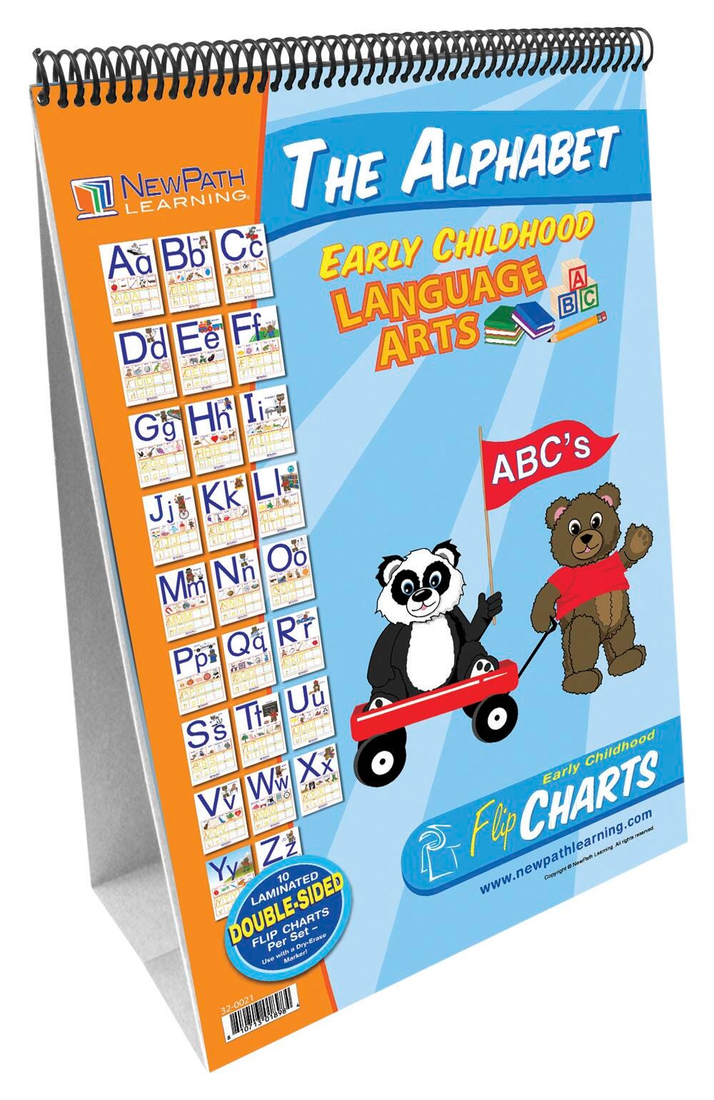 FLIP CHART THE ALPHABET GRADES PREK-1 SET OF 13