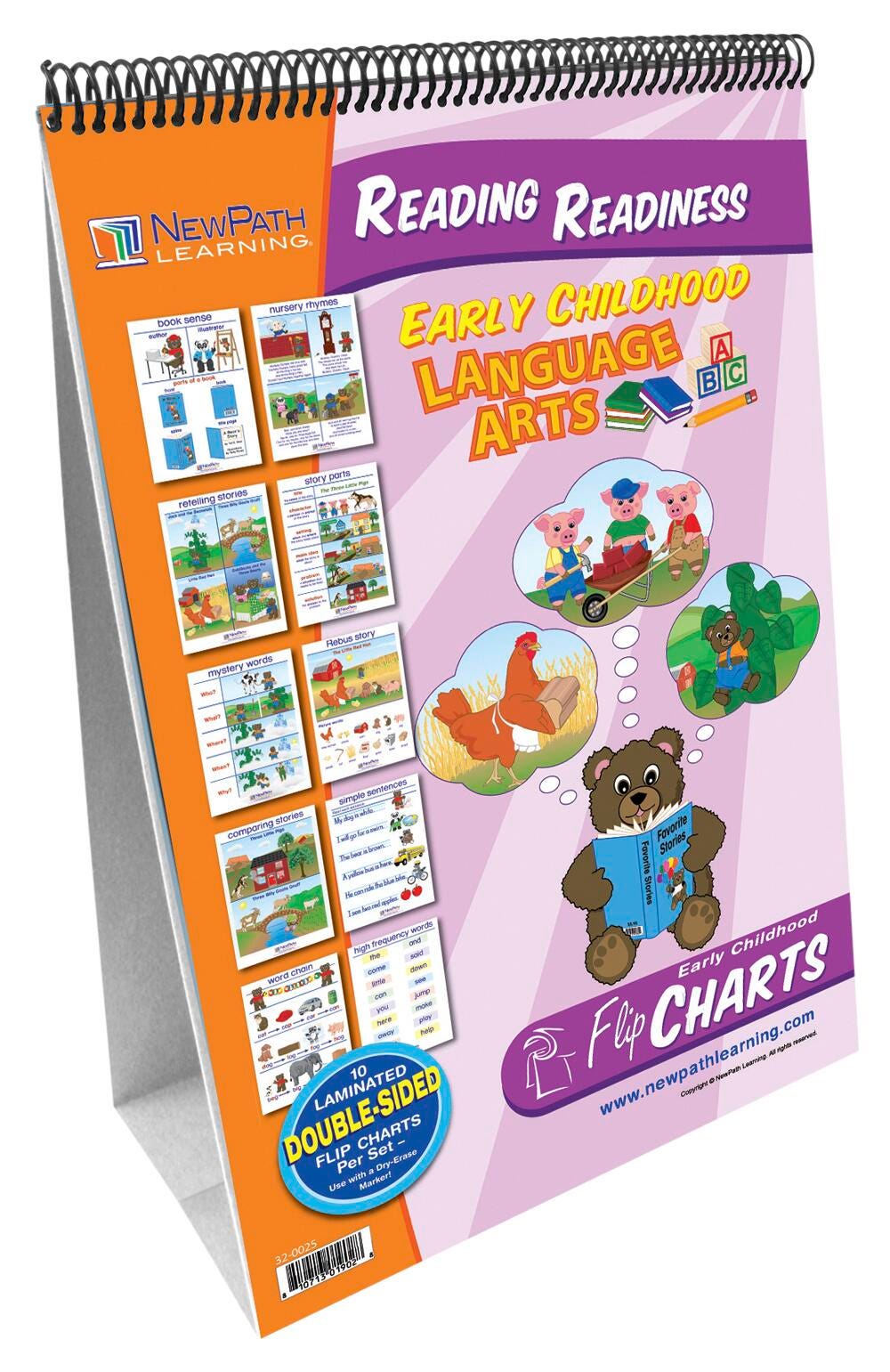 FLIP CHART READING READINESS GRADES PREK-1 SET OF 10