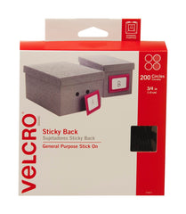 FASTENERS HOOK AND LOOP 3/4 BLACK VEK91823 PACK OF 200