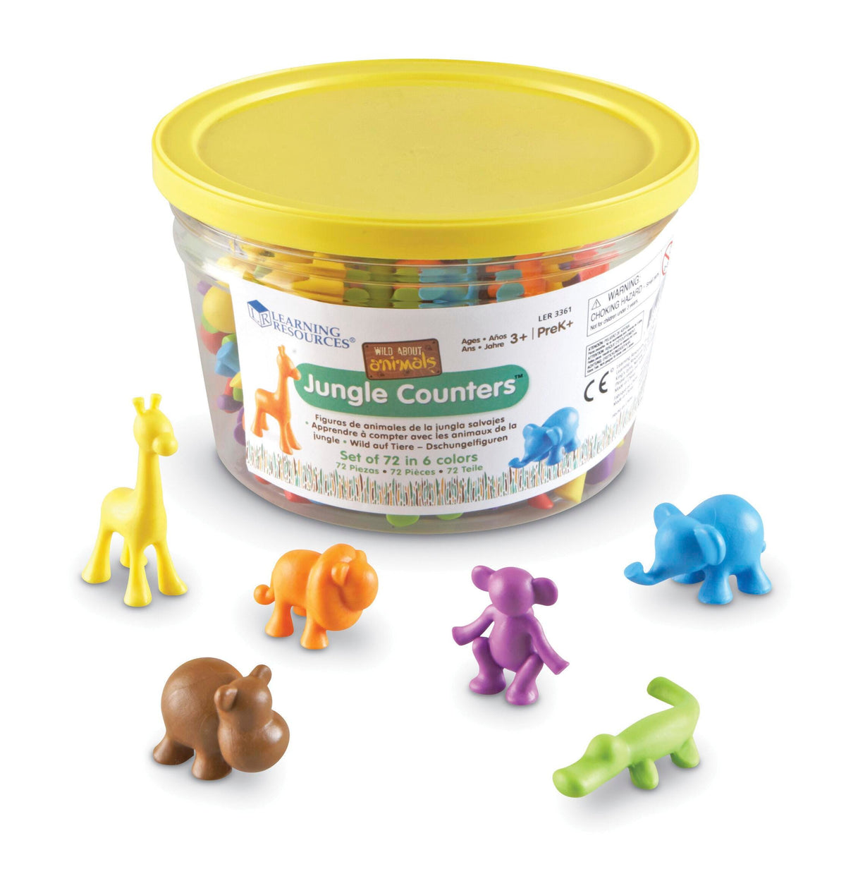 COUNTERS WILD ABOUT ANIMALS JUNGLE COUNTERS AGES 3+ SET/72