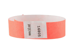 WRISTBAND SECURITY ORANGE PACK OF 100