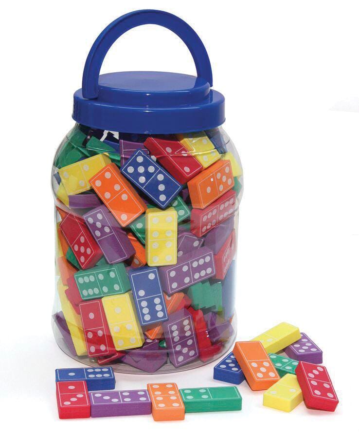 WONDERFOAM DOMINOES IN STORAGE BUCKET SET OF 168