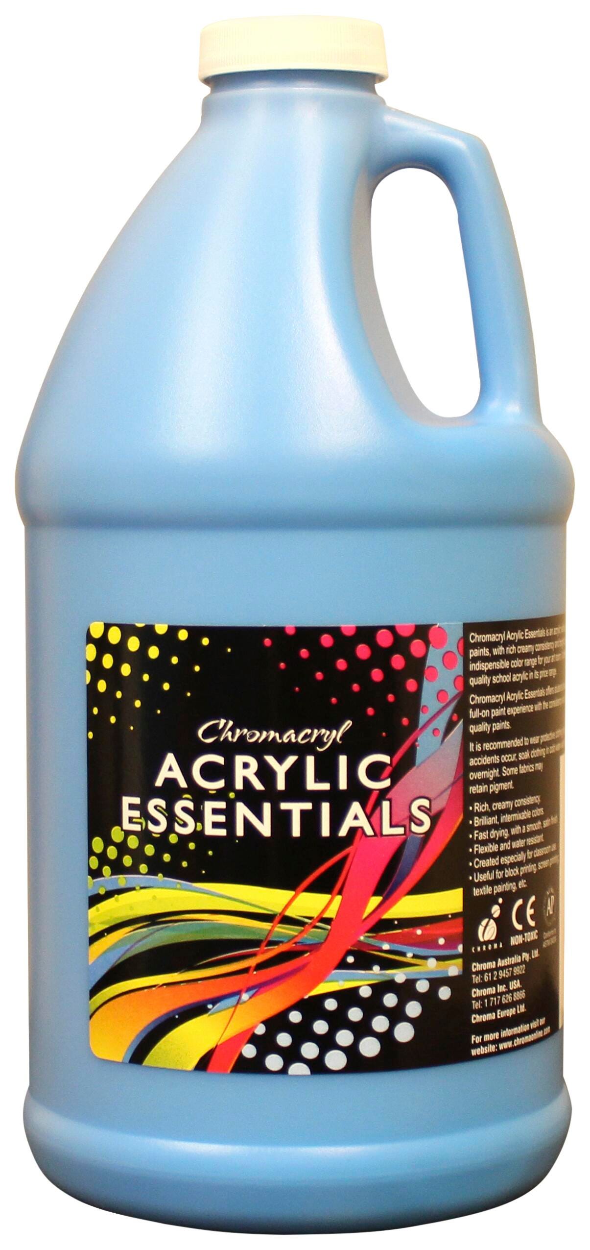 PAINT ACRYLIC CHROMACRYL ESSENTIALS COBALT BLUE HALF GALLON