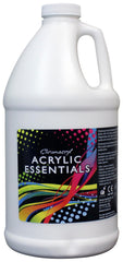 PAINT ACRYLIC CHROMACRYL ESSENTIALS BLOCK OUT WHITE HALF GALLON