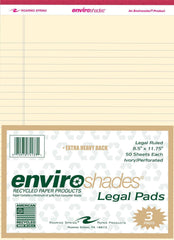 PAPER LEGAL PADS 8.5X11.75 IVORY 50 SHTS PACK OF 3