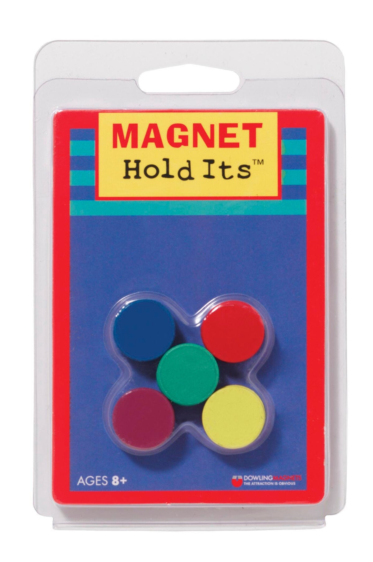 MAGNETS SMALL CERAMIC DISCS 3/4 IN ASSORTED COLORS SET OF 10