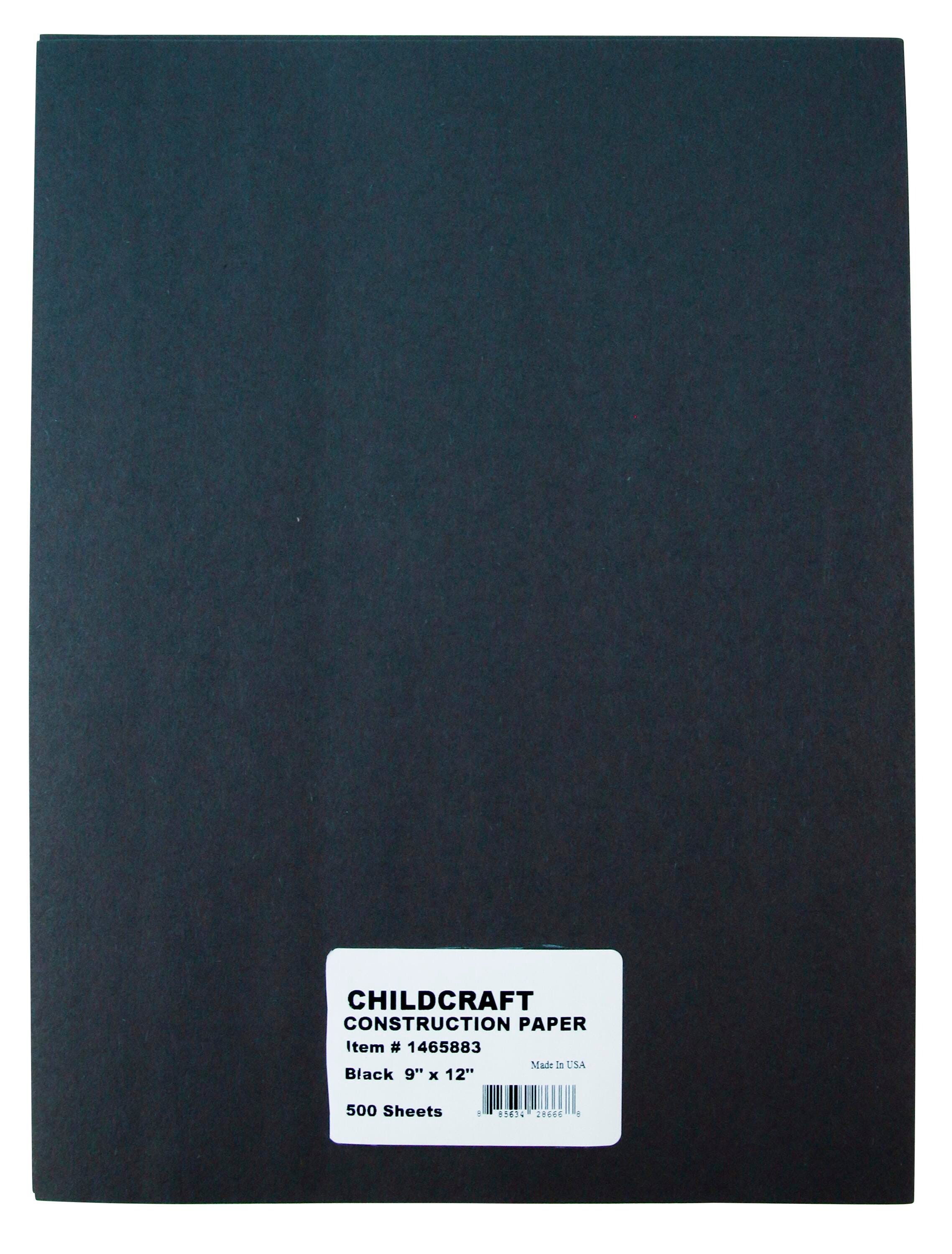 PAPER CONSTRUCTION CHILDCRAFT BLACK 9X12 LIGHT WEIGHT PACK OF 500
