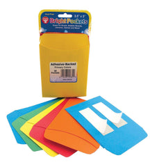 LIBRARY POCKETS 3X5 IN ASST PRIMARY COLORS PACK OF 30