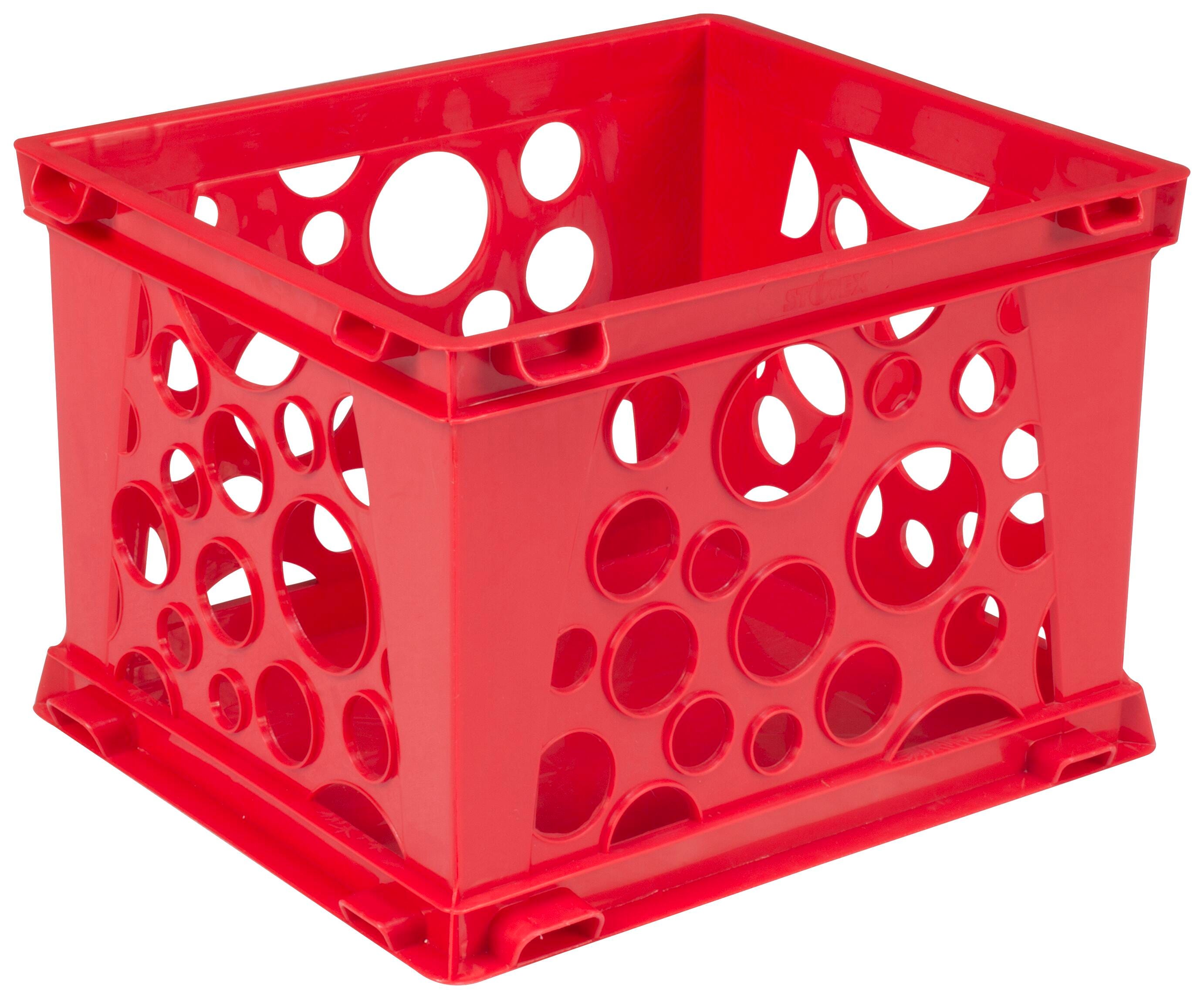 CONTAINER STORAGE STOREX MINI CRATE RED