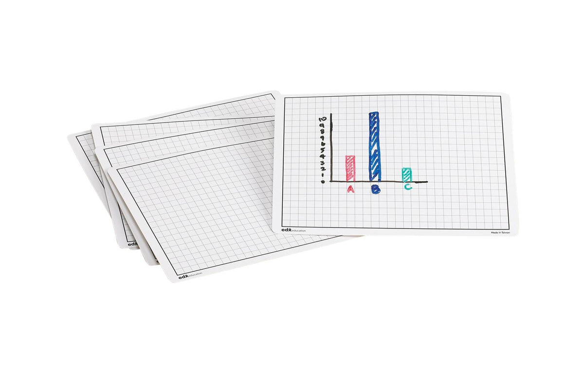 BOARDS WRITE AND WIPE GRAPHING BOARDS SET OF 10 GRADES 3-8