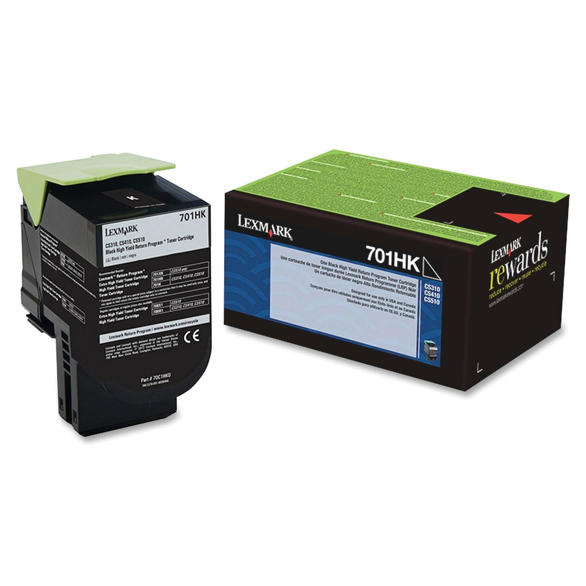 INK TONER CARTRIDGE LEXMARK LEX70C1HK0 BLACK