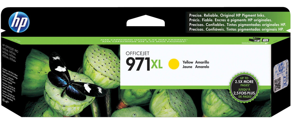 CARTRIDGE INK TONER HP 971XL YELLOW HEWCN628AM