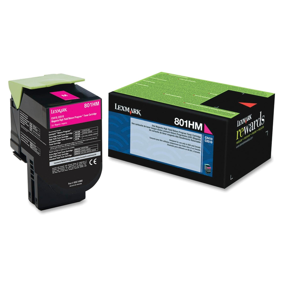 CARTRIDGE INK TONER LEXMARK LEX80C1HM0 MAGENTA