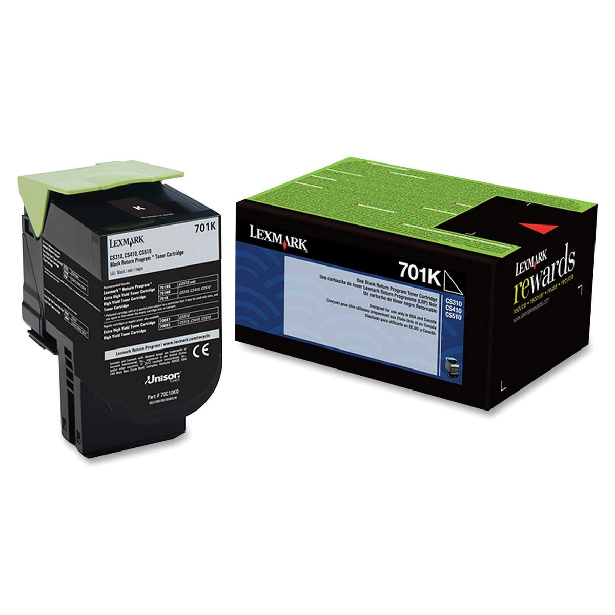 CARTRIDGE INK TONER LEXMARK LEX70C10K0 BLACK