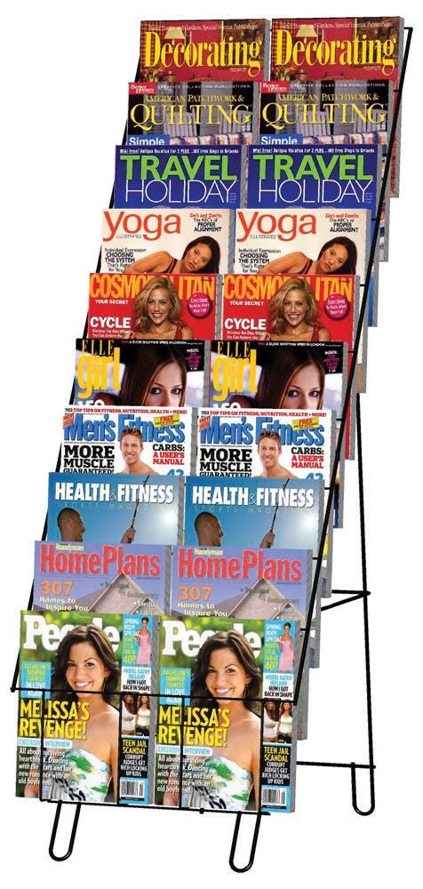 MEDIA DISPLAY - ECONOMY EASEL - 20 POCKETS - BLACK COLOR