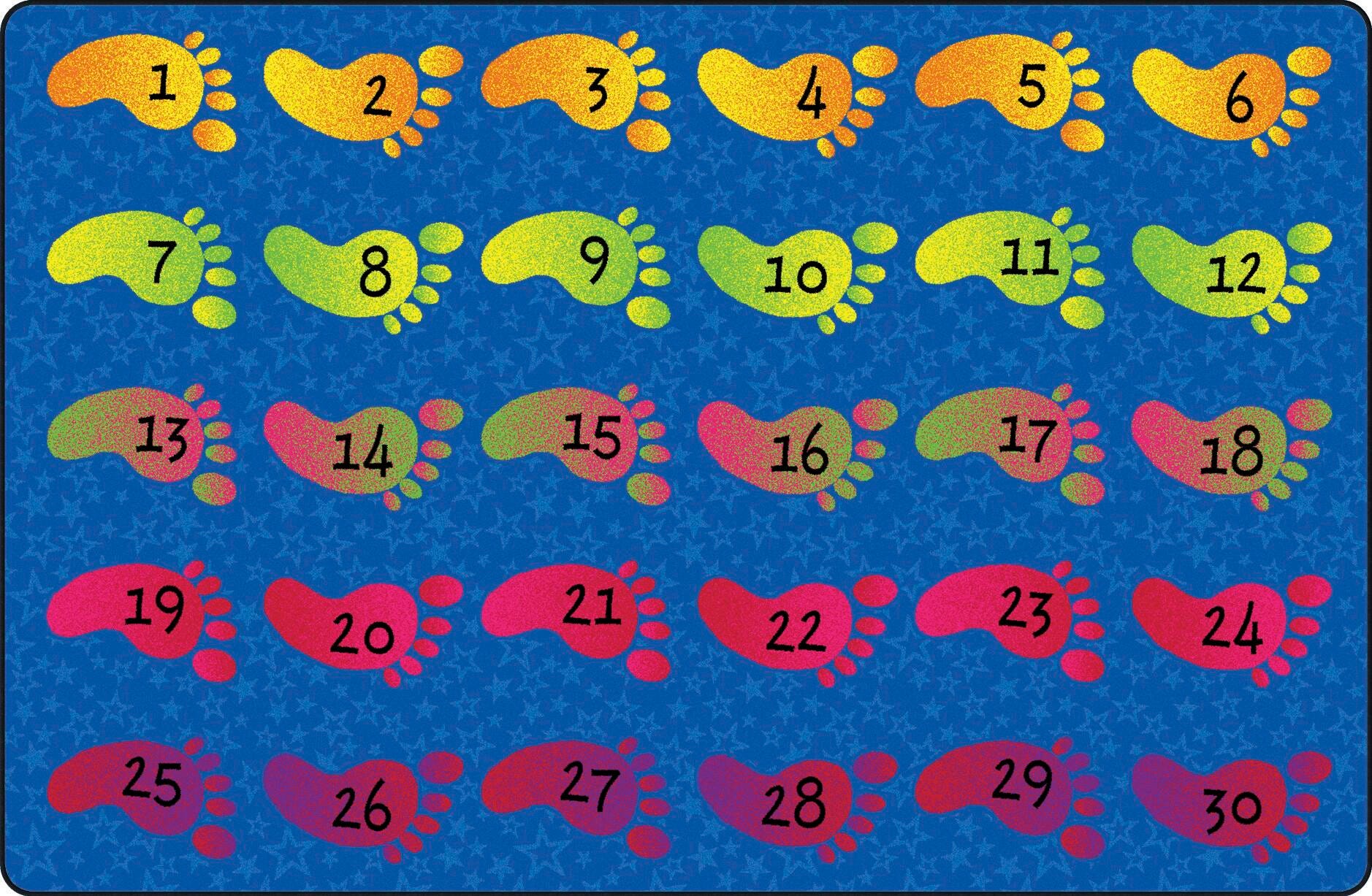 FLAGSHIP CARPETS - COUNTING FEET - 4 FT X 6 FT