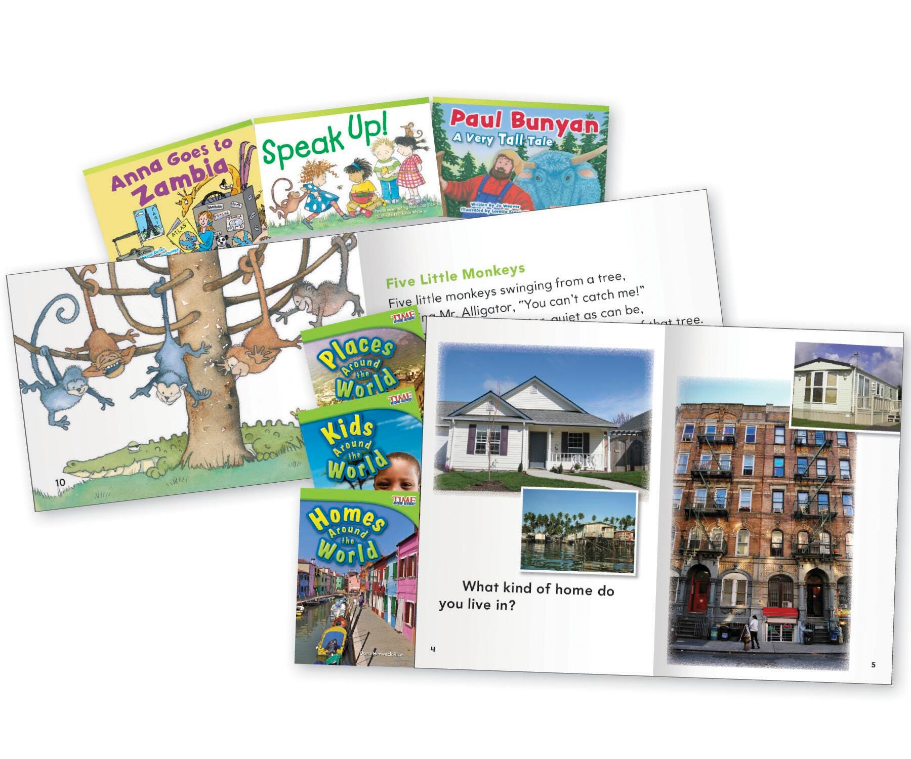 BOOKS - FICTION+NONFICTION AROUND THE WORLD GRADE 1 SET OF 6