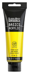 PAINT ACRYLIC LIQUITEX BASICS PRIMARY YELLOW 4 OZ