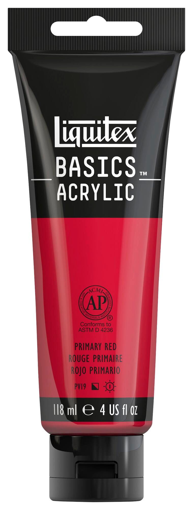 PAINT ACRYLIC LIQUITEX BASICS PRIMARY RED 4 OZ