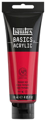PAINT ACRYLIC LIQUITEX BASICS PRIMARY RED 4 OZ