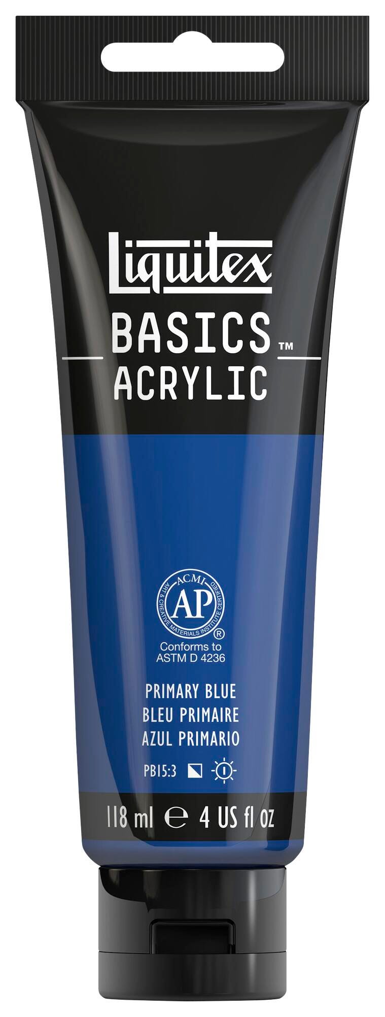 PAINT ACRYLIC LIQUITEX BASICS PRIMARY BLUE 4 OZ