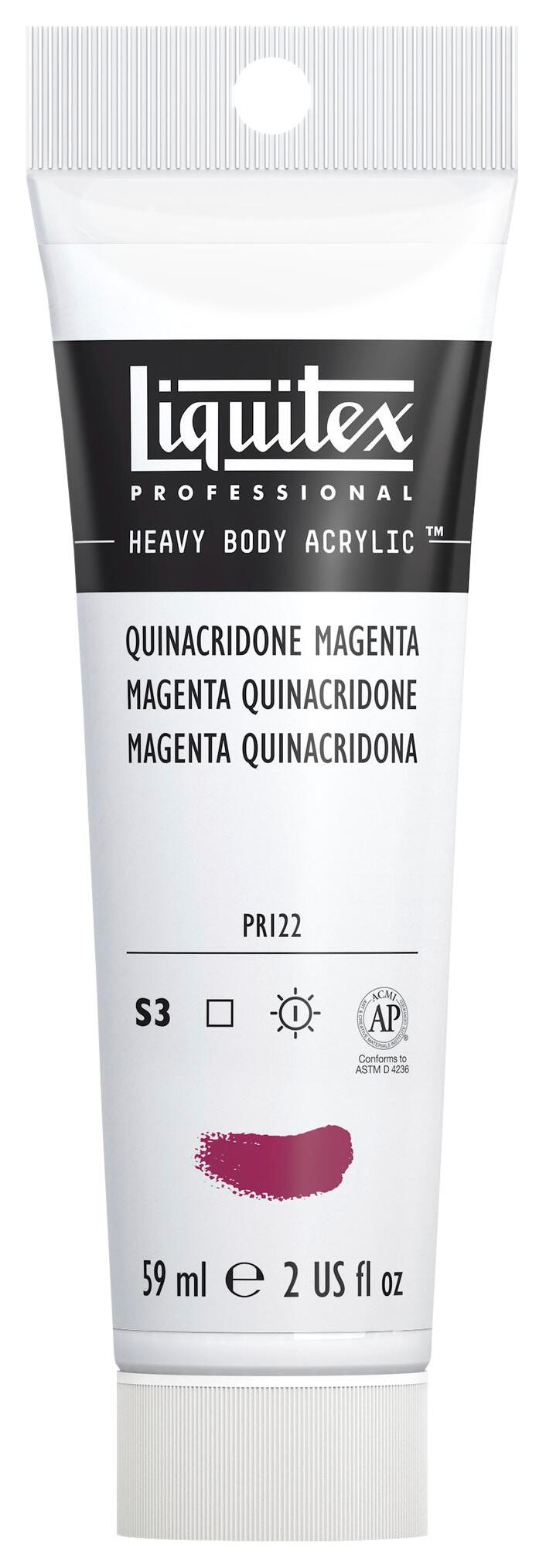 PAINT ACRYLIC HB LIQUITEX QUINACRIDONE MAGENTA 2 OZ