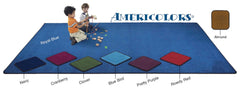 FLAGSHIP CARPETS - AMERICOLORS - RECTANGLE - 8 FT X 12 FT - SPECIFY COLOR
