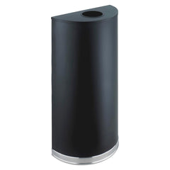 RECEPTACLE HALF ROUND BLACK