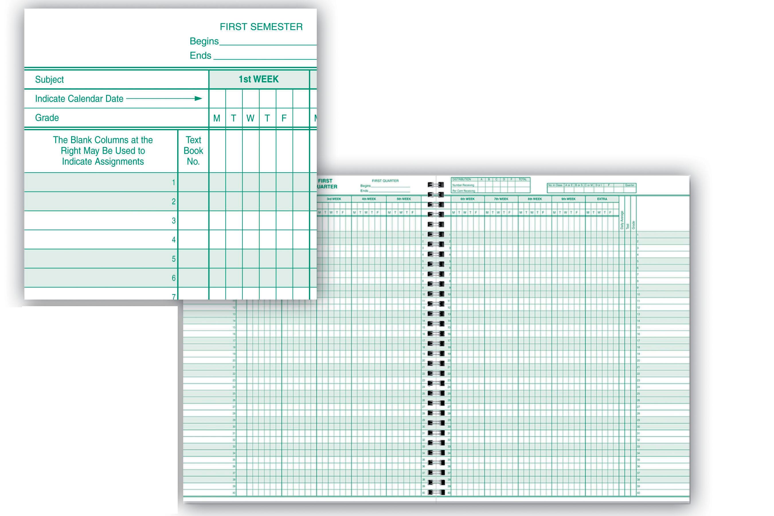 BOOK CLASS REC 9/10WK 8SUB H 8 1/2X11 0629 H