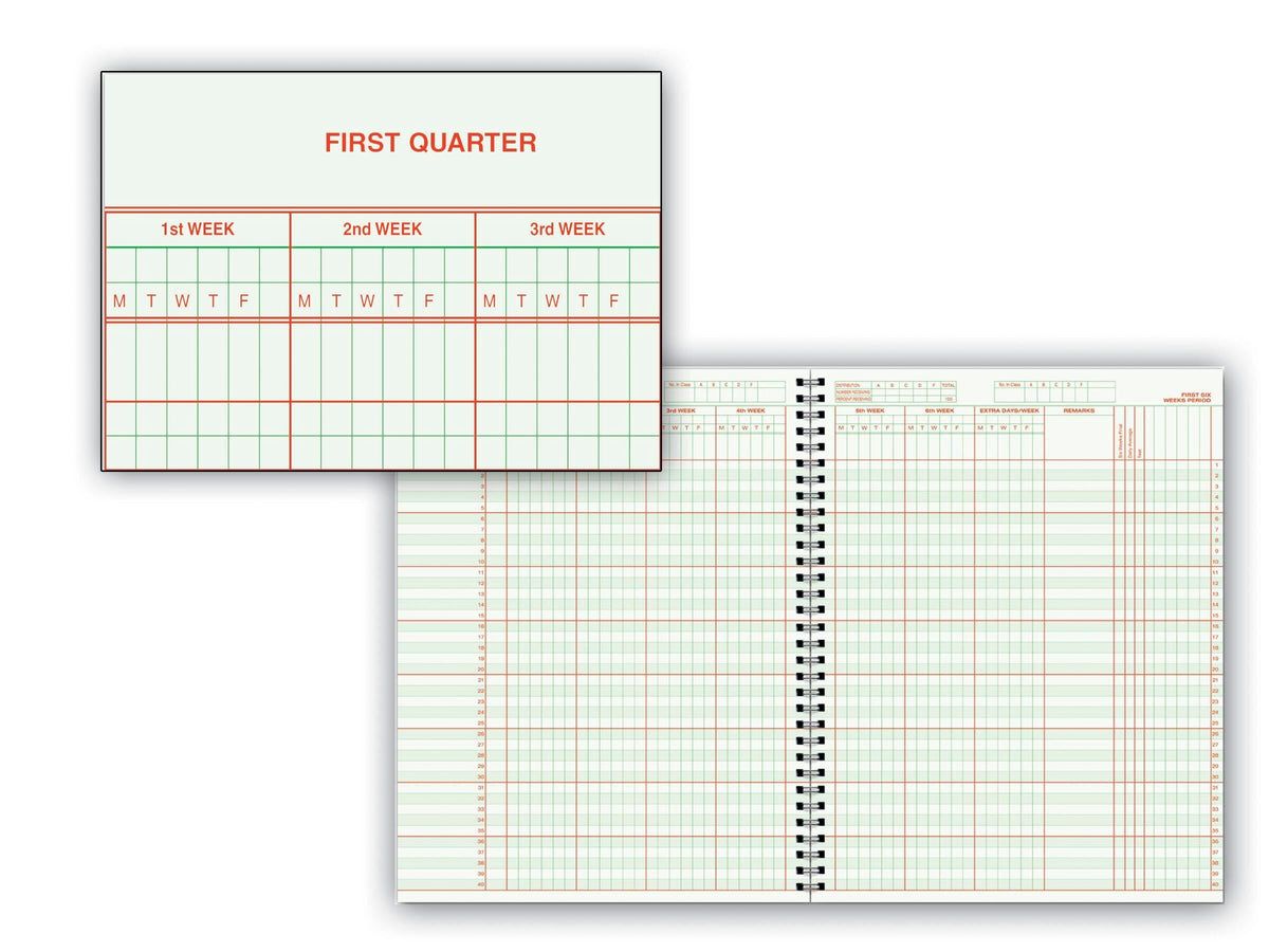 BOOK CLASS REC 6/7WK 8SUB H 8 1/2X11 0632 H