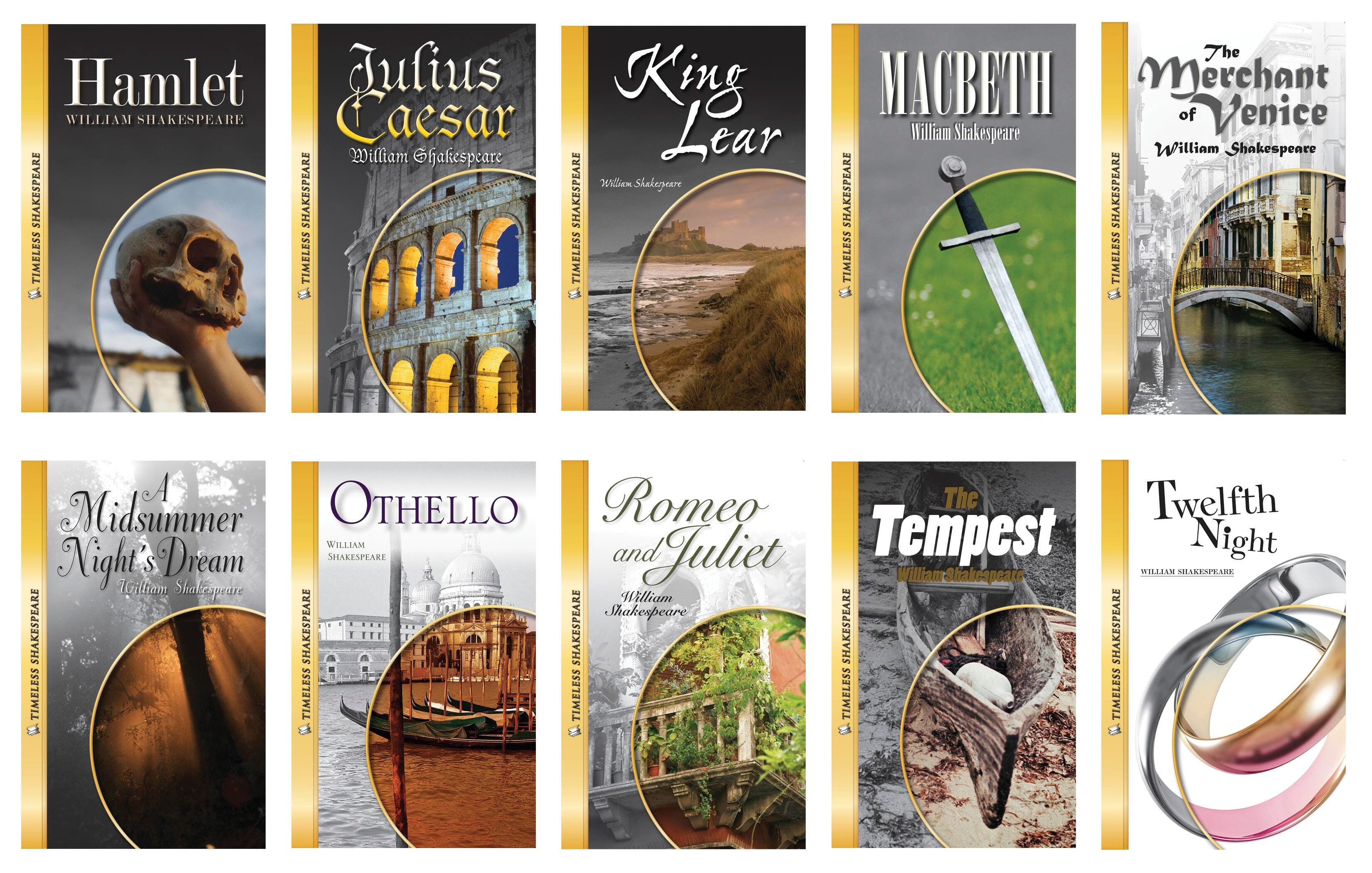 BOOKS TIMELESS SHAKESPEARE SET OF 10 PLAYS