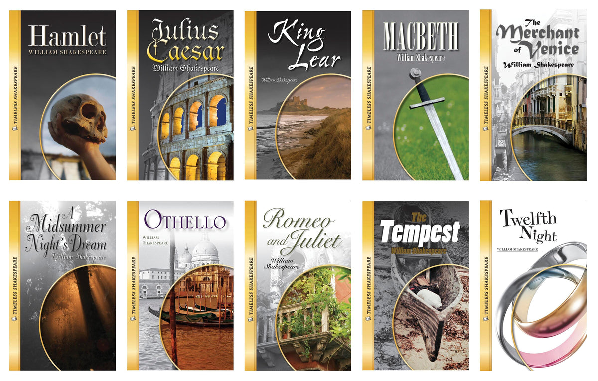 BOOKS TIMELESS SHAKESPEARE SET OF 10 PLAYS