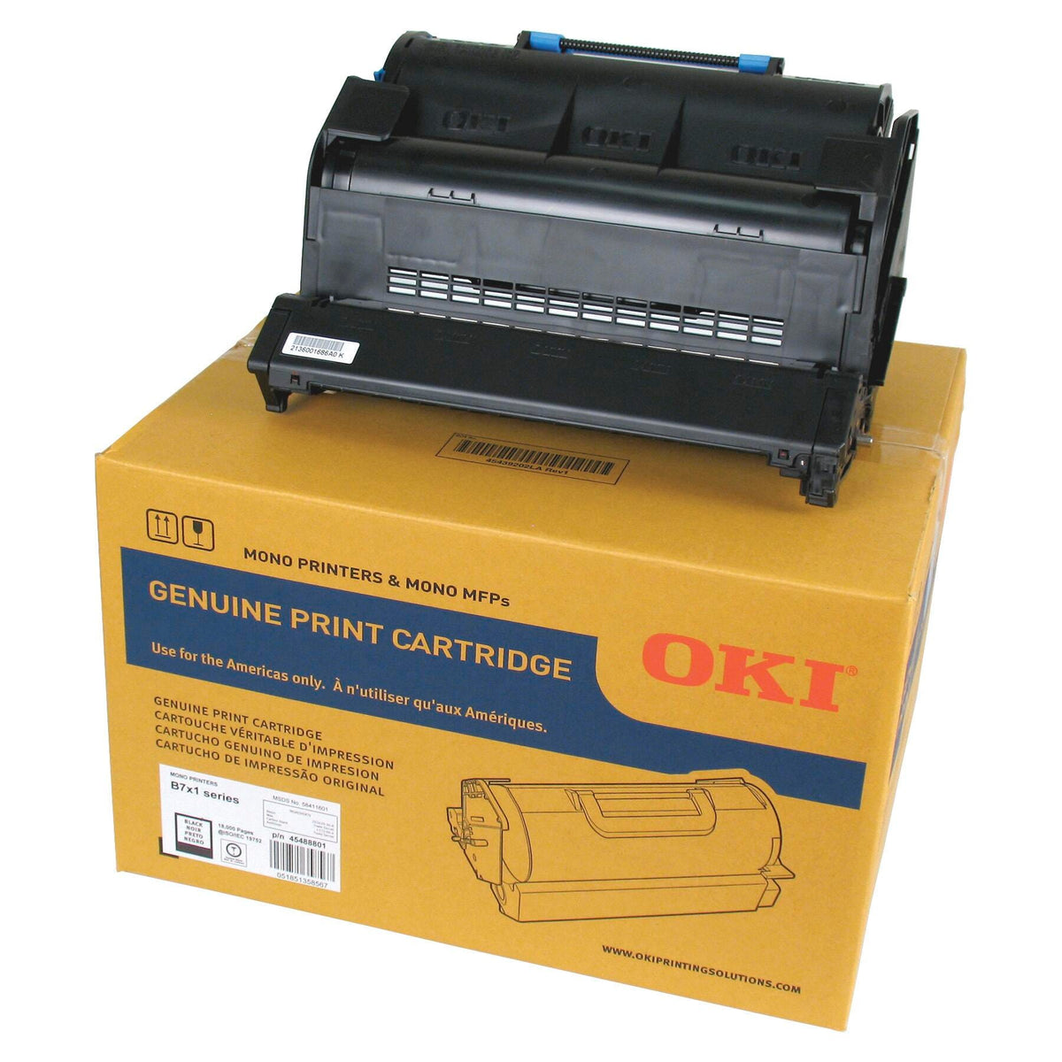 CARTRIDGE INK TONER OKIDATA BLACK OKI45488801