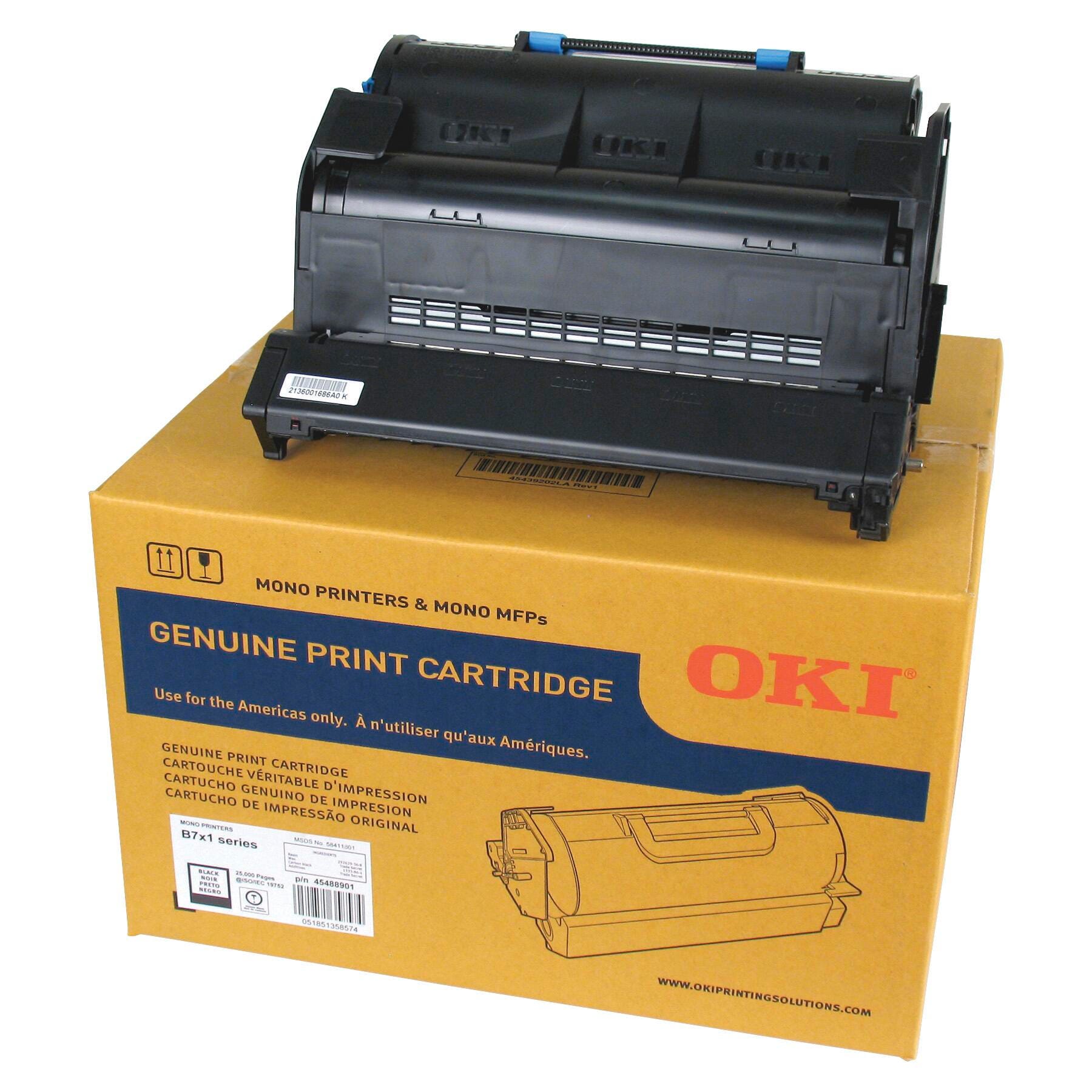 CARTRIDGE INK TONER OKIDATA BLACK OKI45488901