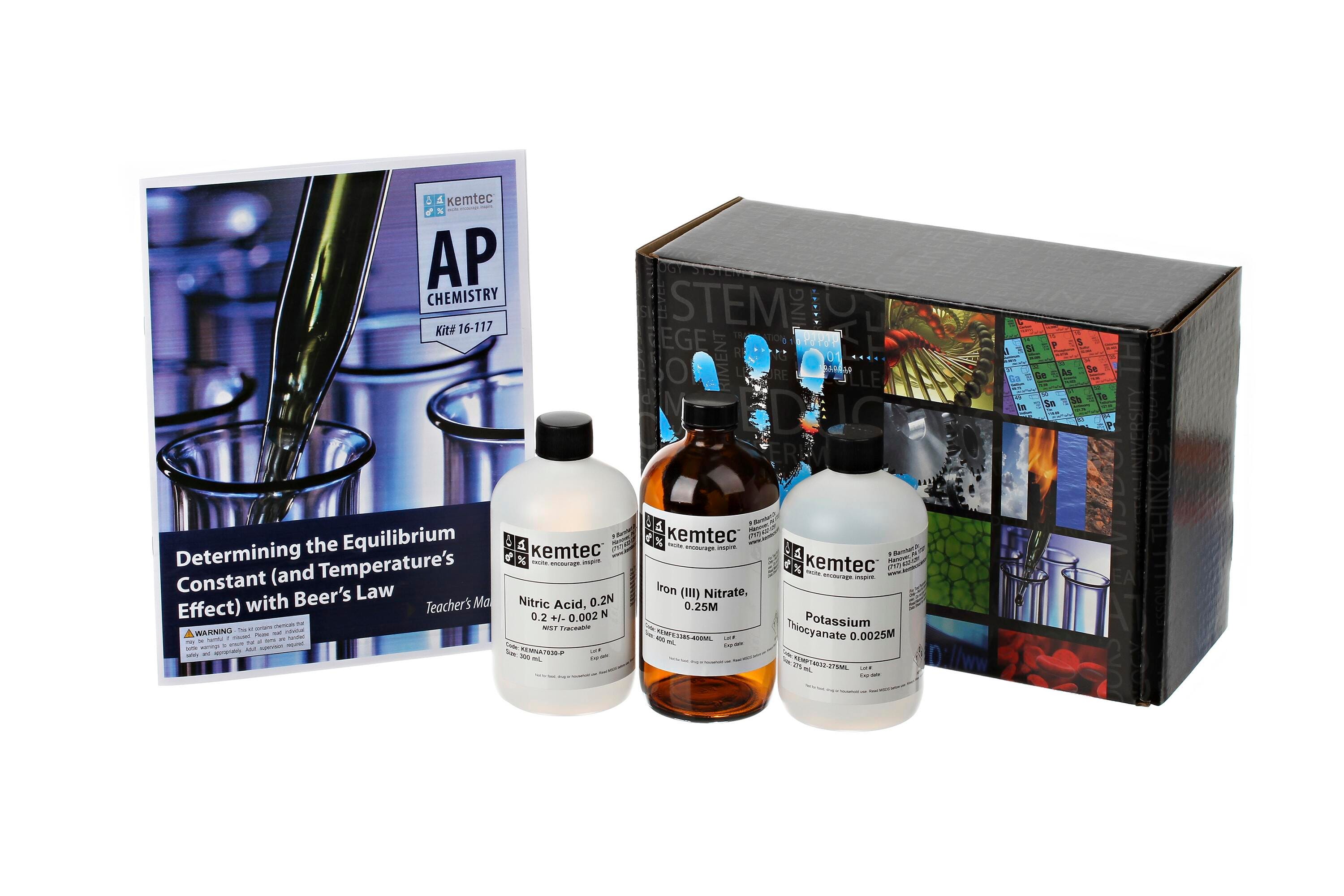 KIT AP DET EQUILIB CONSTANT WITH BEERS LAW