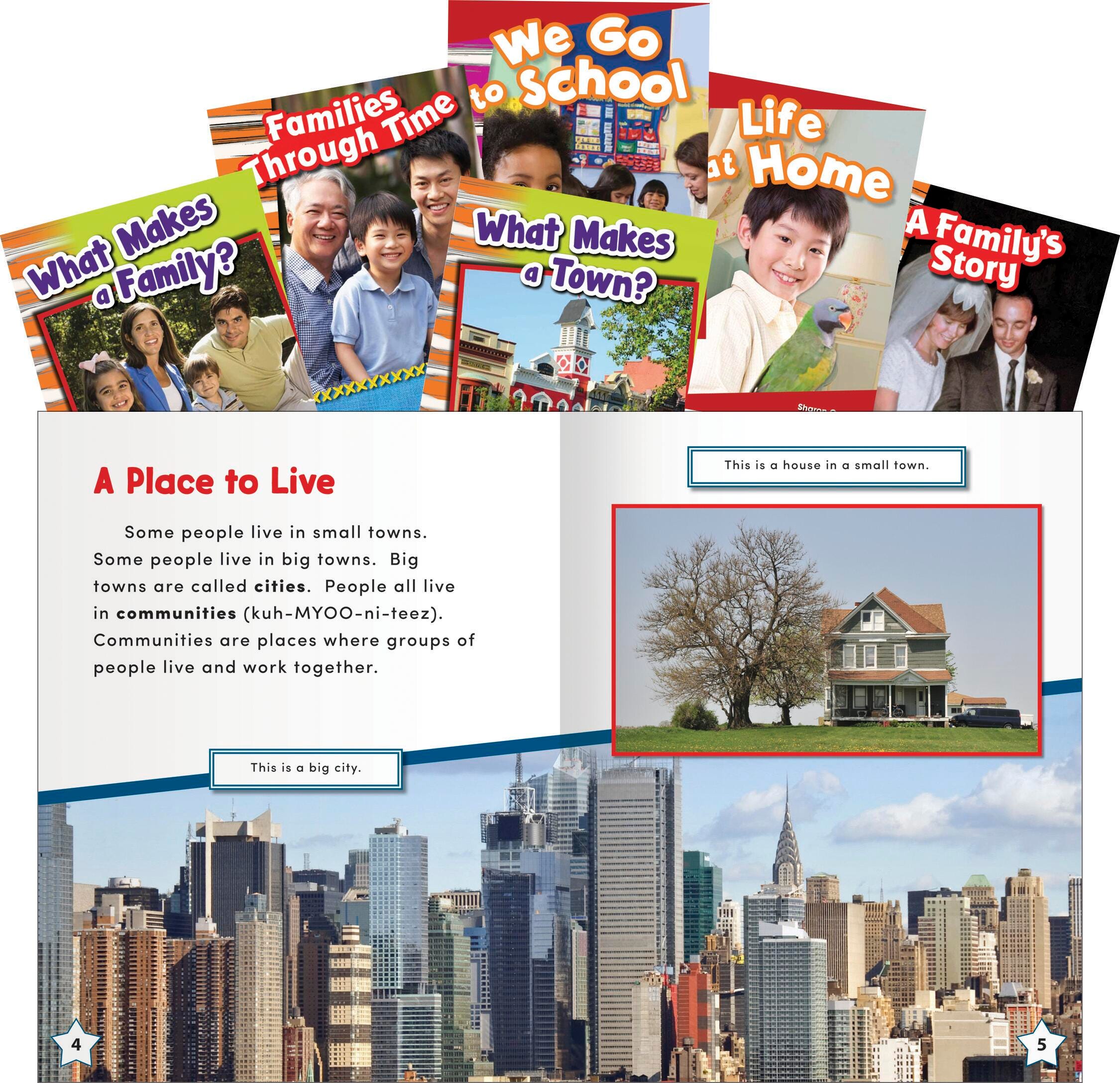 BOOK COMMUNITY AND FAMILY K-2 6-BOOK SET CIVICS