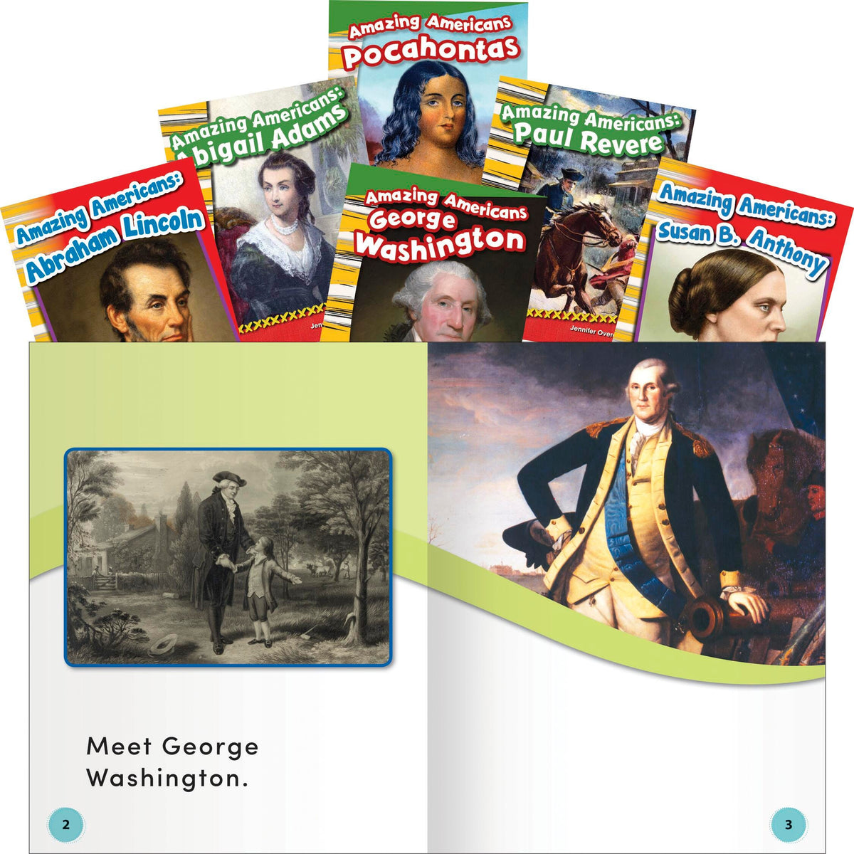 BOOK AMAZING AMERICANS K-2 6-BOOK SET HISTORY