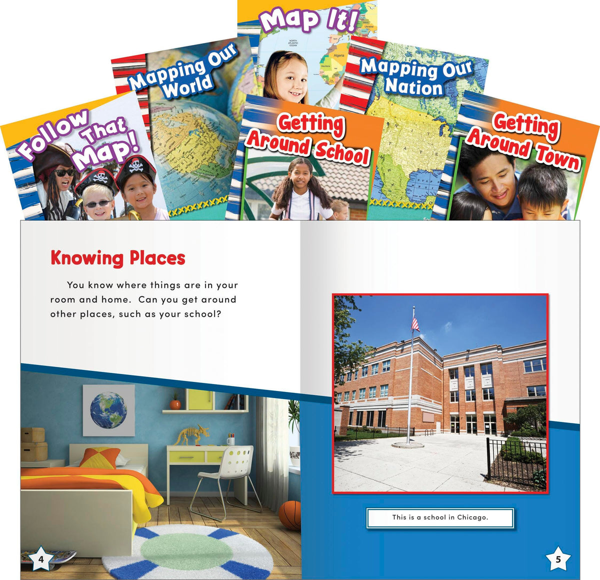 BOOK - LETS MAP IT K-2 GEOGRAPHY SET OF 6